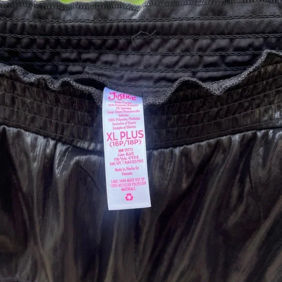 NWT Girl’s Tiered Black Party Skirt by Justice - Picture 8 of 8